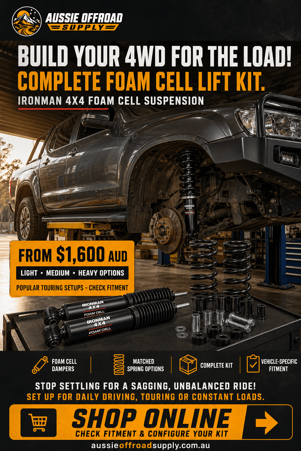 Foam Cell Suspension Kit (Light/Medium/Heavy)